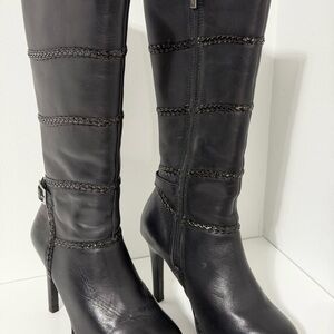Harley-Davidson Black Leather Heeled Boots